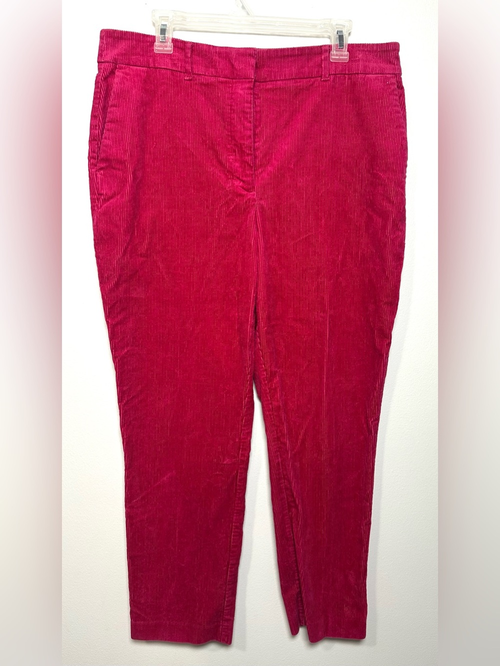 Boden Ankle Corduroy Pants in Bright Pink Size 14L Inseam 29”